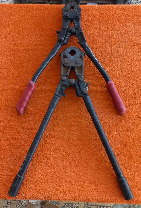 2x Mechanical press/crimp tools - interchangeable dies - see description