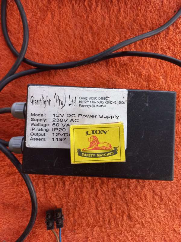 lot of 2x Transformers - 220vac to 12vdc - (11.5 volt) 4 amp output