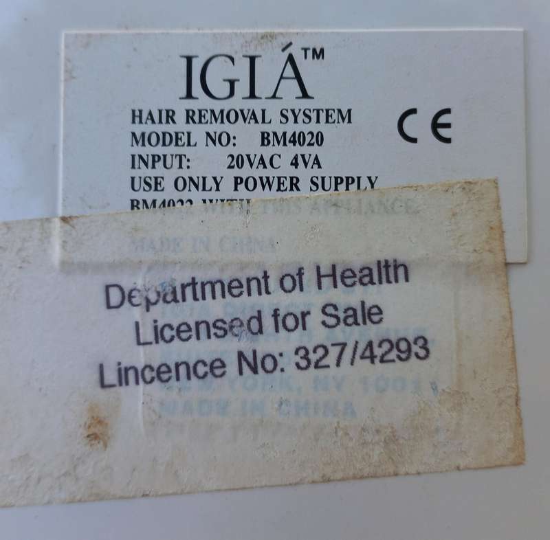 IGIA Hair removal System - Electrolysis Electric Hair Tweezers