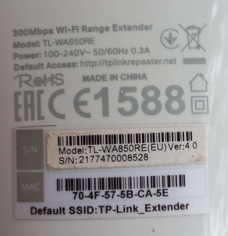 tp-link 300Mbps Wi-Fi Range Extender