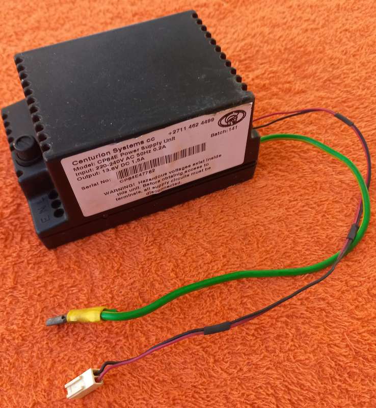 Centurion gate motor 13.8vdc 1.5A power supply - D3, D5(non Evo) & Vector swing gate motor pcb