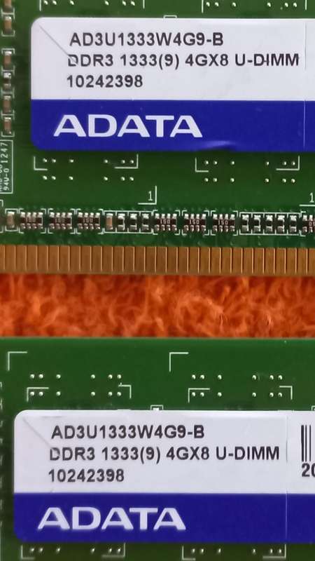 8gig (2x 4gig) DDR3 1333mhz U-DIMM 240pin desktop ram modules - ADATA