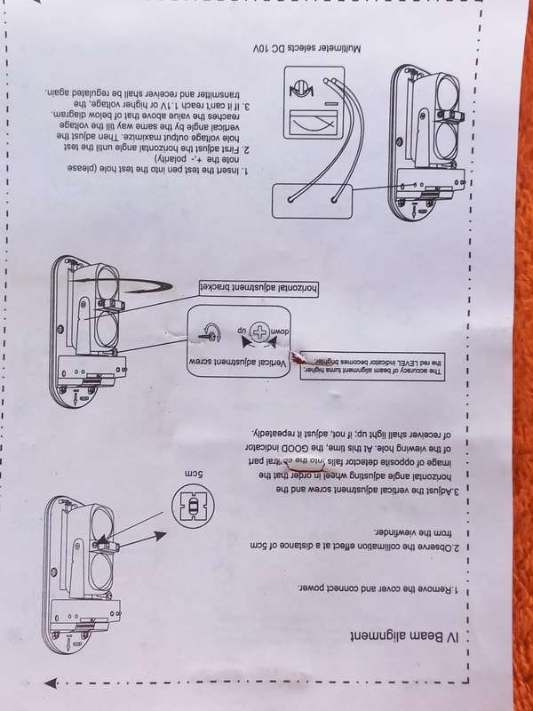 ABT Dual IR alarm beam set -Transmitter & Reciever 150m outdoor & 450m indoor (2x sets available)