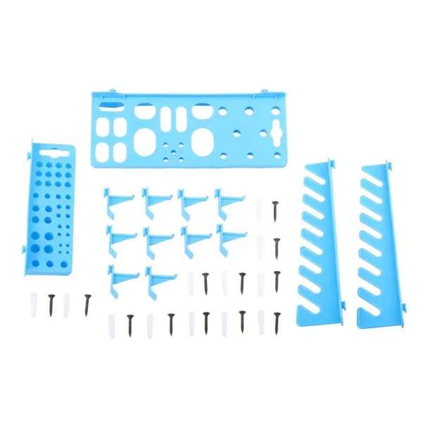 FRAGRAM 43-Piece wall mount Storage Bins, hangers, hooks & holder organizer