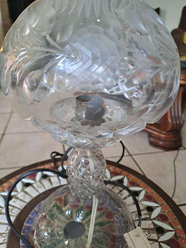 Antique Crystal Lamp