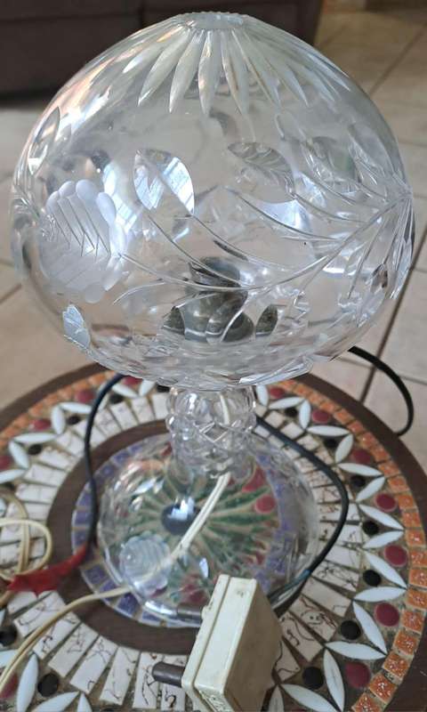 Antique Crystal Lamp