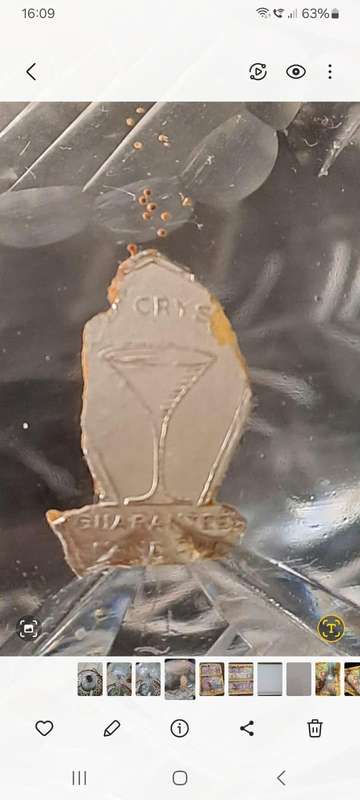 Antique Crystal Lamp