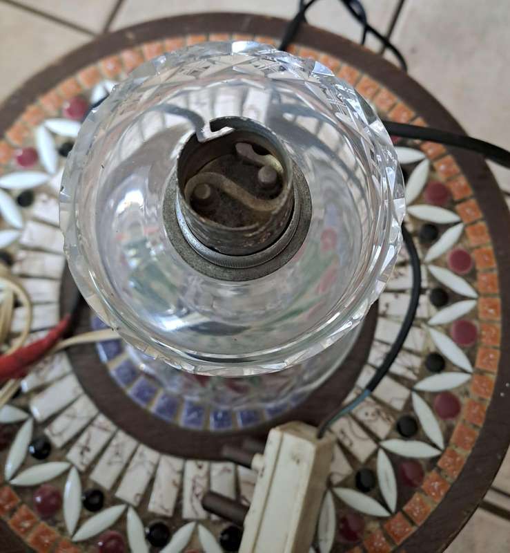 Antique Crystal Lamp
