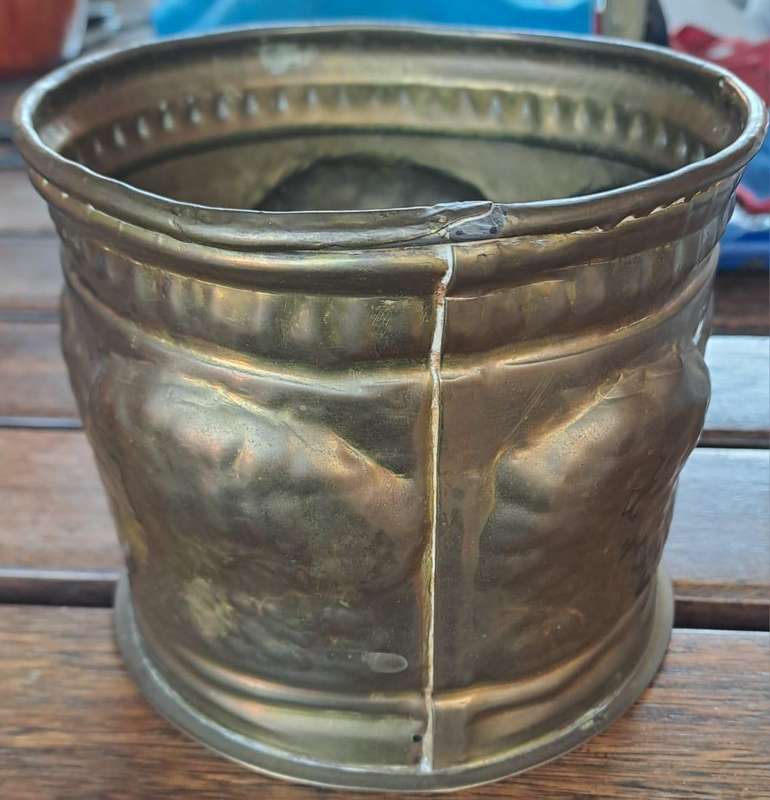 Antique Brass Bucket