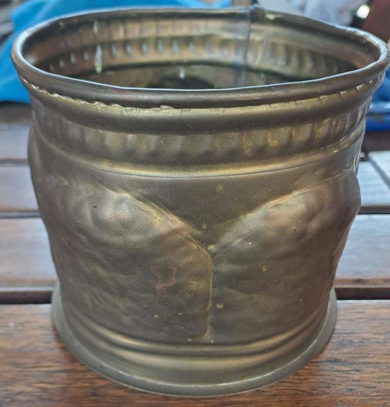 Antique Brass Bucket