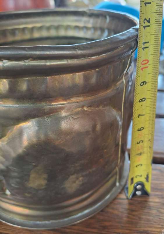 Antique Brass Bucket