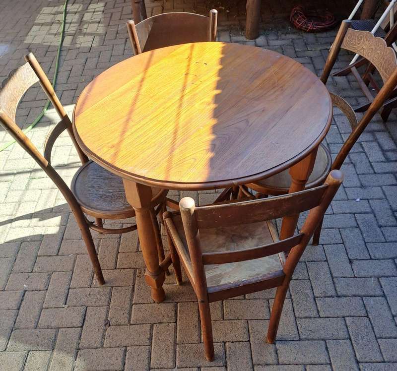 Old table and chairs