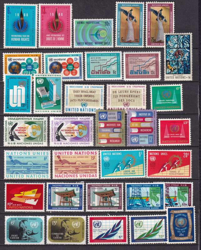 United Nation 1951> sets and part sets, M/H                (6 X SCANS)