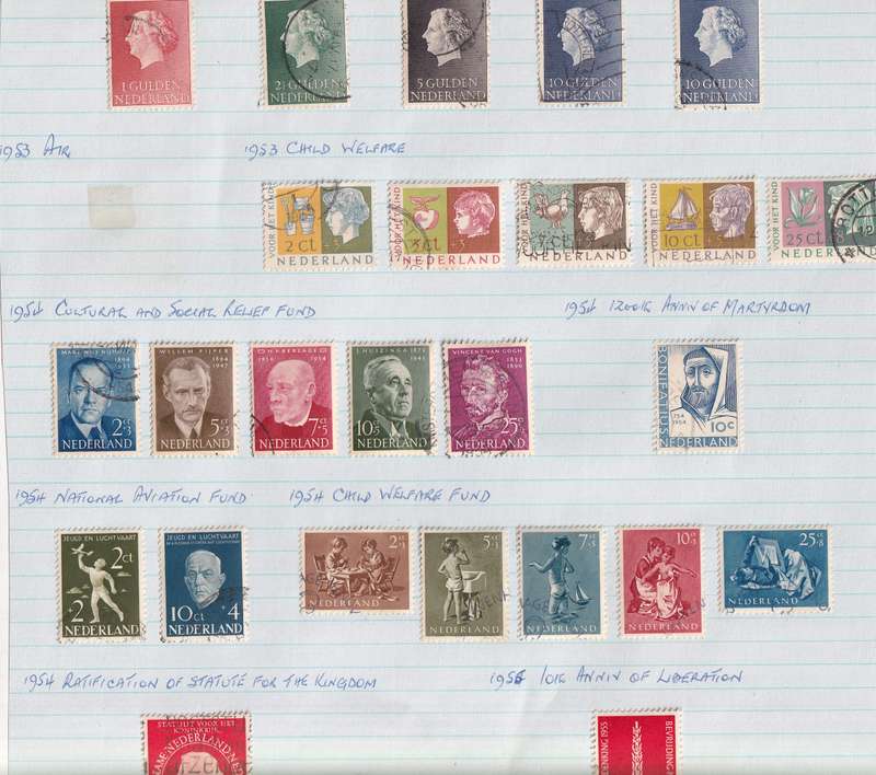 Netherlands 1952 > sets and part sets, used                     (13 SCANS))