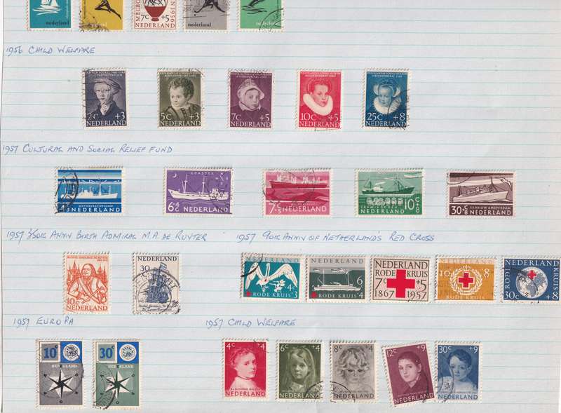 Netherlands 1952 > sets and part sets, used                     (13 SCANS))