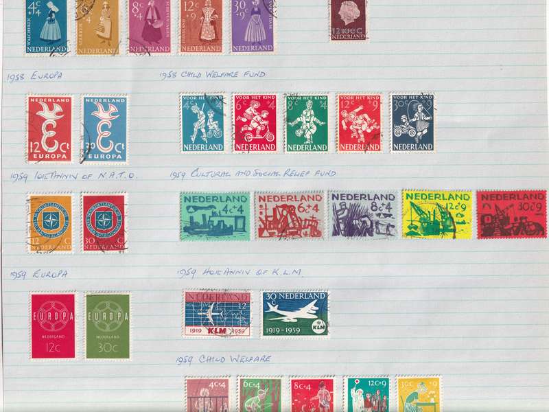 Netherlands 1952 > sets and part sets, used                     (13 SCANS))