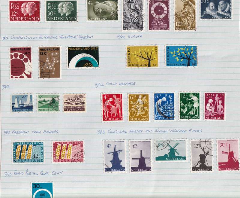 Netherlands 1952 > sets and part sets, used                     (13 SCANS))