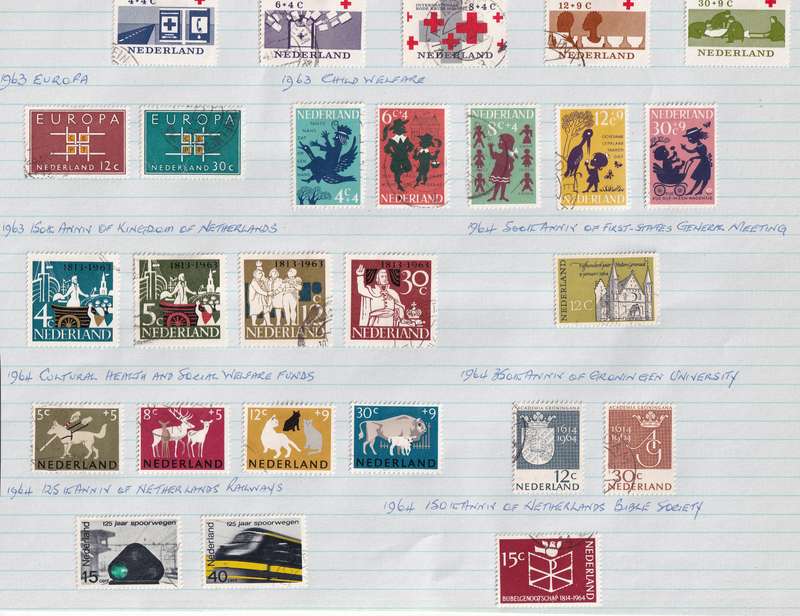 Netherlands 1952 > sets and part sets, used                     (13 SCANS))