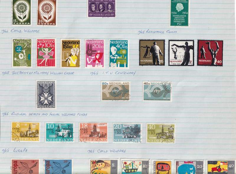 Netherlands 1952 > sets and part sets, used                     (13 SCANS))
