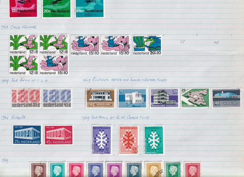 Netherlands 1952 > sets and part sets, used                     (13 SCANS))