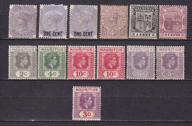 Mauritius 1883> QV lot , M/H