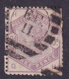 GB QV 1883-84 3d lilac (W49), used                 (SG 191, CV £100)