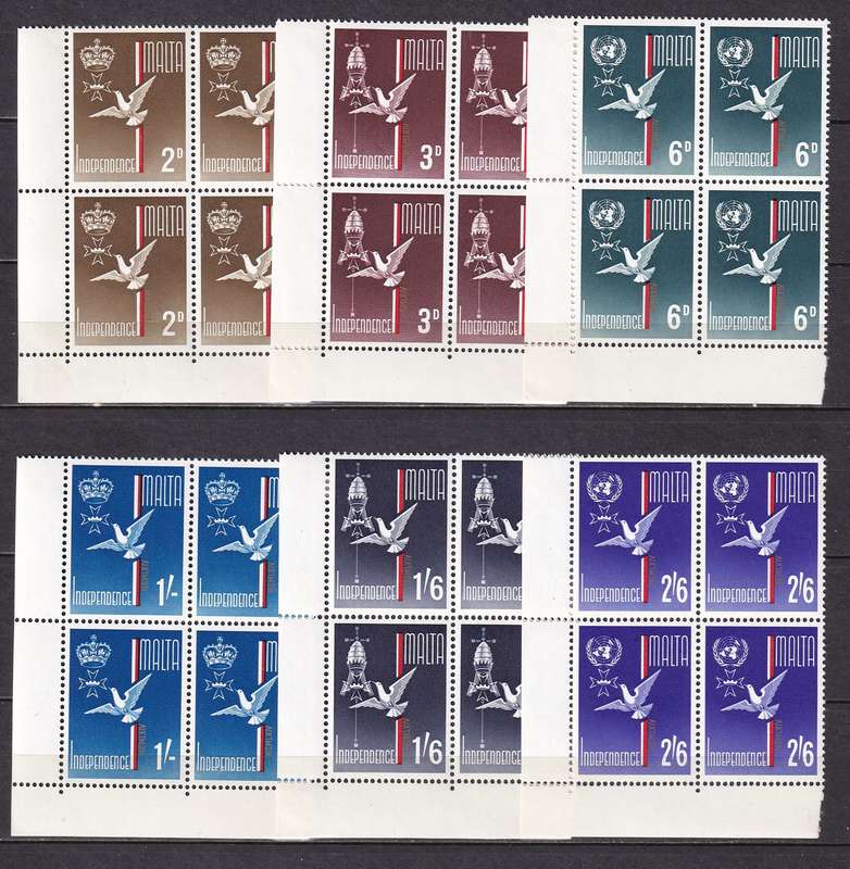Malta 1964 Independence set B4, MNH          (SG 321-326, CV £18)