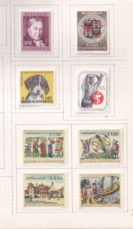 Austria 1965 > sets and part sets, M/H                  (15 SCANS)