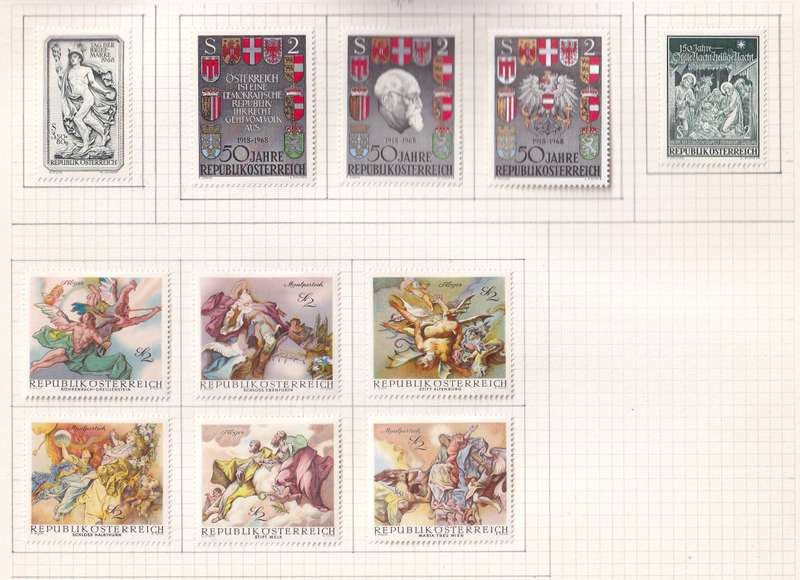 Austria 1965 > sets and part sets, M/H                  (15 SCANS)