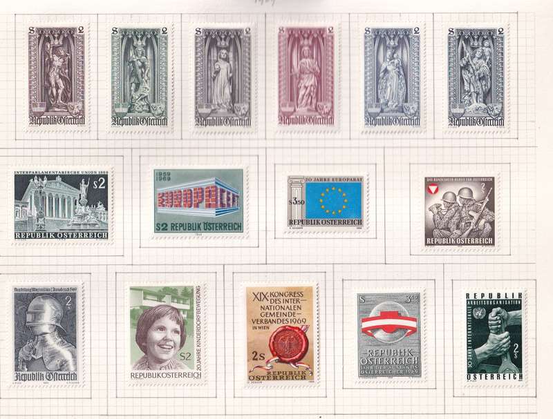 Austria 1965 > sets and part sets, M/H                  (15 SCANS)