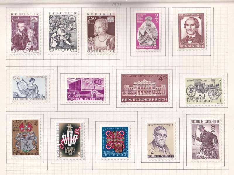 Austria 1965 > sets and part sets, M/H                  (15 SCANS)