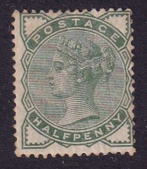 GB 1880-81 QV 1/2d pale green(W49), M/H     (SG 165, CV £55)