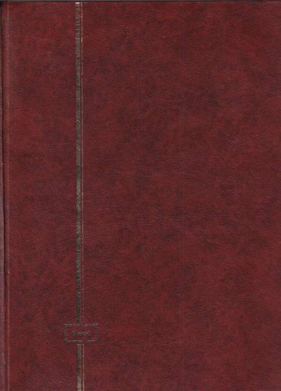 Ideal brown 17 page album filled with assortment of USA stamps , M/H & used        (14 SCANS)