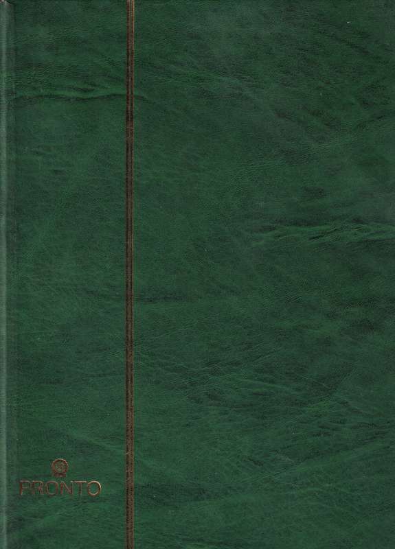 Pronto 32 page stamp album with some Southern Rhodesia stamps , good used condition