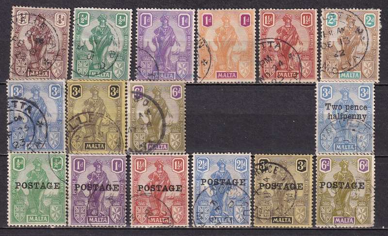Malta 1922> part sets part set , used
