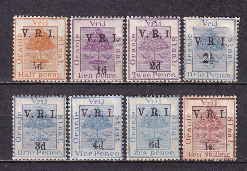 Orange Free State 1900 V.R.I. part set (level stops), M/H        (SACC , CV R950)