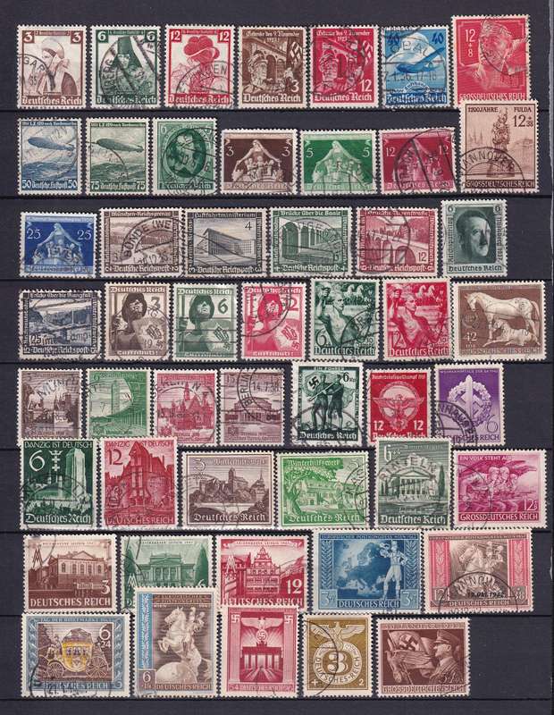 Germany part sets, used         ( 8 x SCANS)