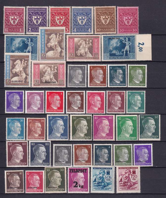 Germany Reich part sets , MNH & M/H                 (4 X SCANS)