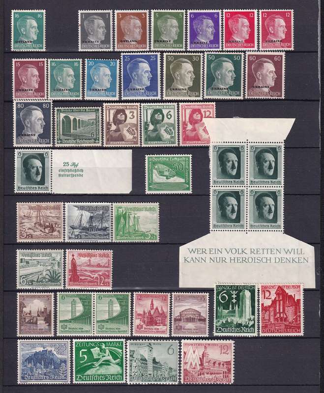 Germany Reich part sets , MNH & M/H                 (4 X SCANS)