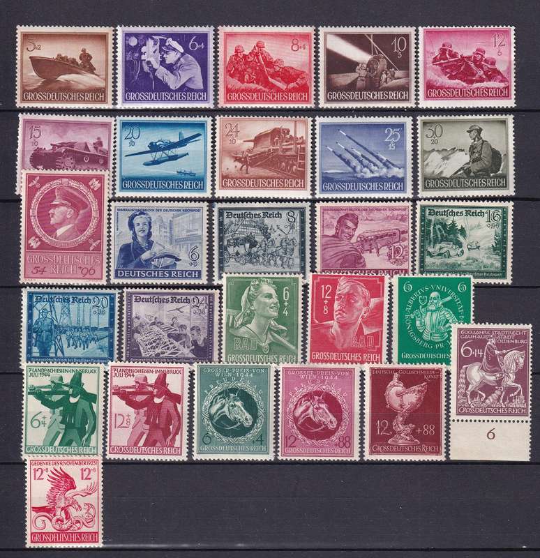 Germany Reich part sets , MNH & M/H                 (4 X SCANS)