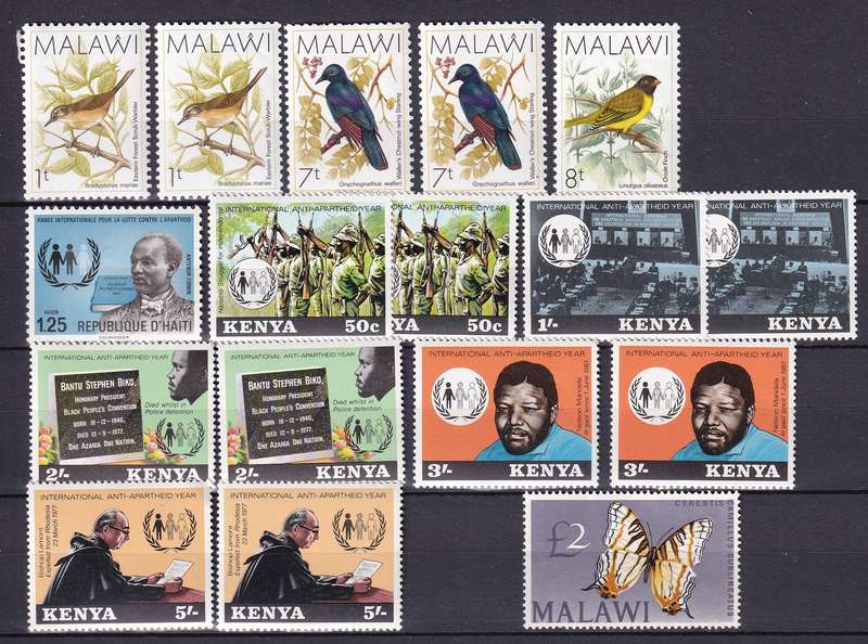 Africa states (Congo, Kenya, Malawi , Zimbabwe, Basutoland) part sets, most MNH    (6 X SCANS))