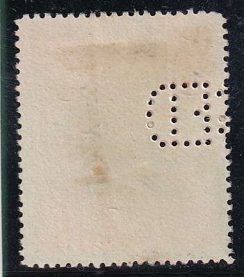 BSAC 1897 Additional values Definitive issue £1 perfin revenue , used        (SACC 65, CV R3150)