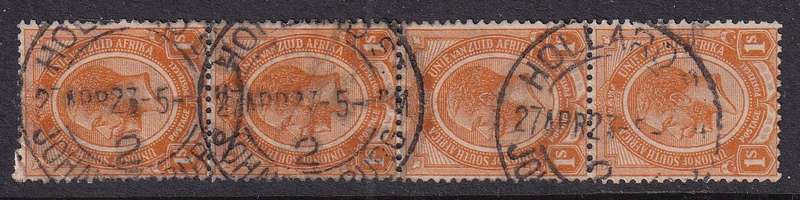 Transvaal 1923 HOLLARD STREET 2 postmark , used                   ( 1923-1931 , Putzel RR)