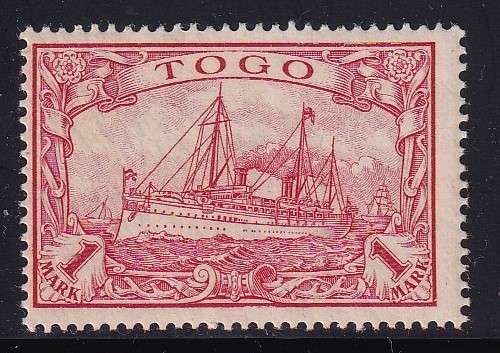 Germany Colonies 1900 Post Office abroad (Togo) 1 Mk red, no W/M, MLH