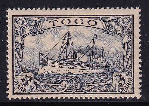 Germany Colonies 1900 Post Office abroad (Togo) 3Mk , no W/M, MLH