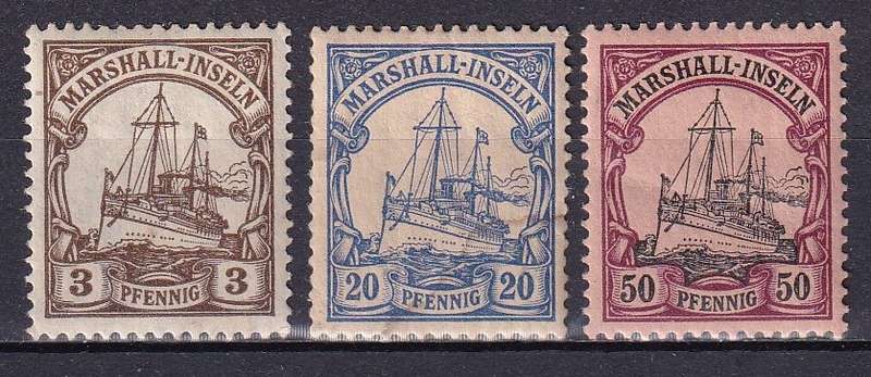 Germany Colonies 1901 Post Office abroad (Marshall Islands) part set, no W/M,  M/H