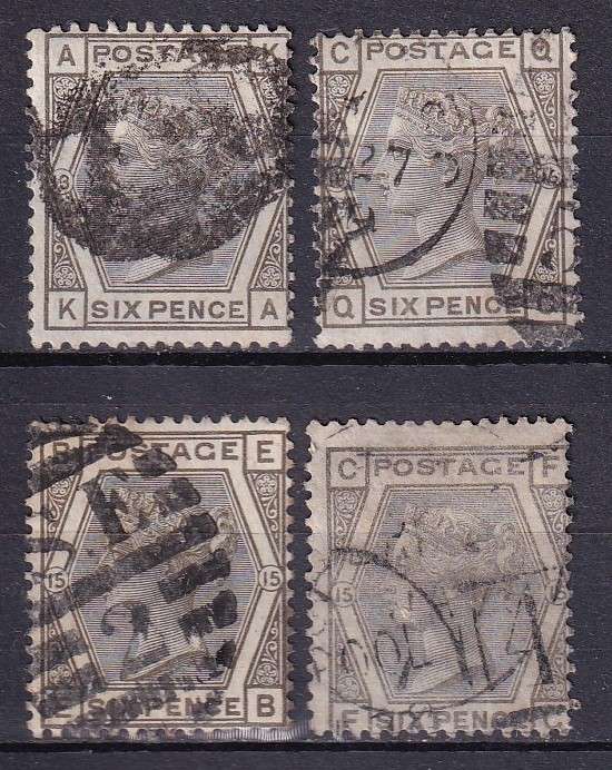GB 1873-80 6d grey (W33) ???, used         (SG 147 ???, CV 4 x £85)