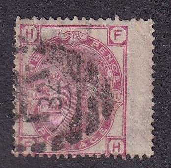 GB 1873-80 3d pale rose Plate 11 (W33), used               (small tear,SG 144, CV £80)