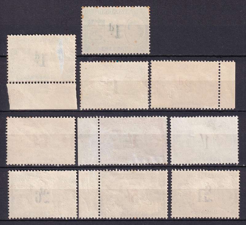 Nyasaland QE part overprinted set , M/H