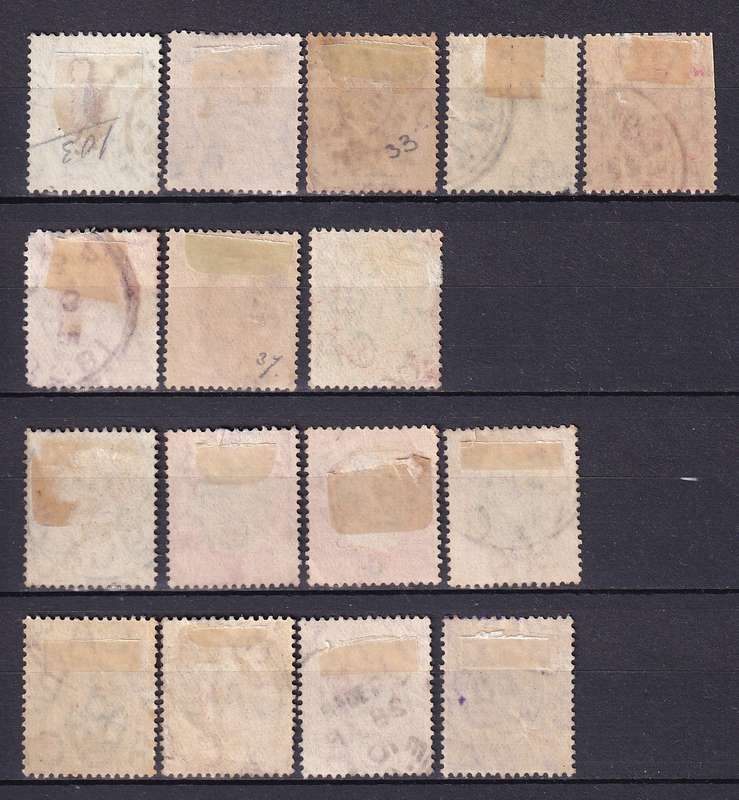 British East Africa and Uganda Protectorate 1904> KE part sets, used              (SG 17>,)